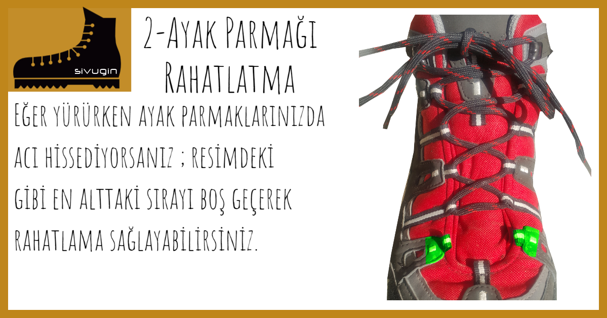 Outdoor Ayakkabi Nasıl Bağlanır Ayak Parmağı Rahatlatma