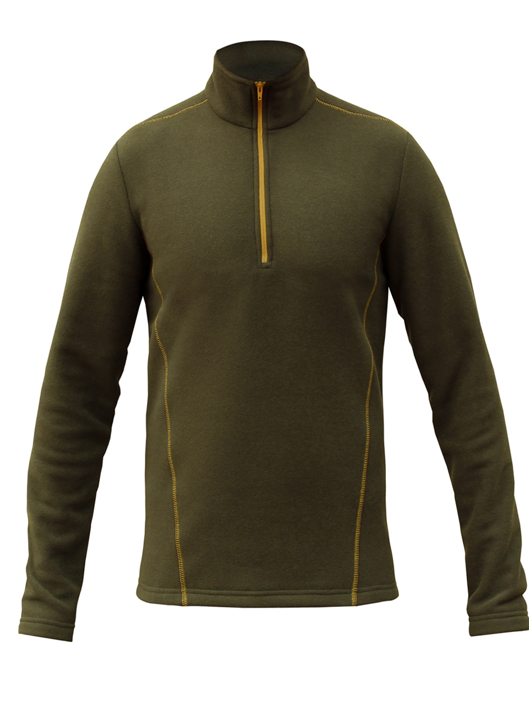 Sivugin Men's Brown 1/4 Zip Outdoor Fleece 