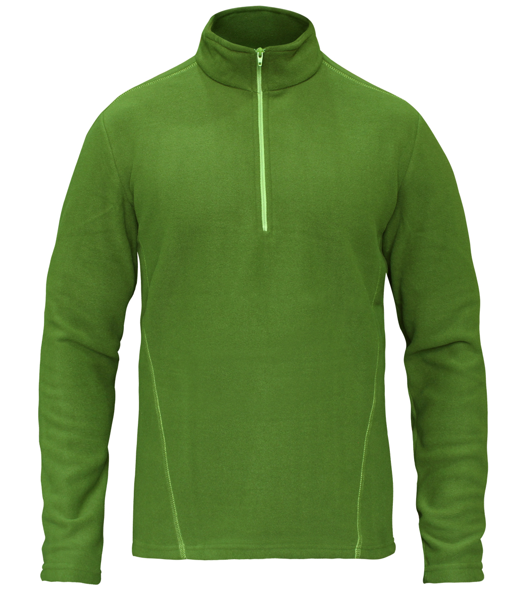 Sivugin Men's Green 1/4 Zip Outdoor Fleece