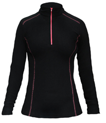 1/4 zip outdoor fleece black