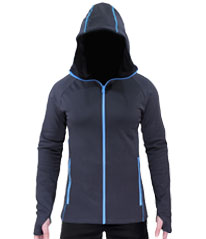 Kapşonlu Outdoor Polar Sweatshirt Gri