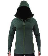 Kapşonlu Outdoor Polar Sweatshirt Haki