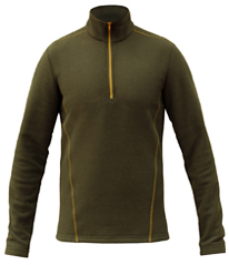 1/4 zip outdoor fleece brown