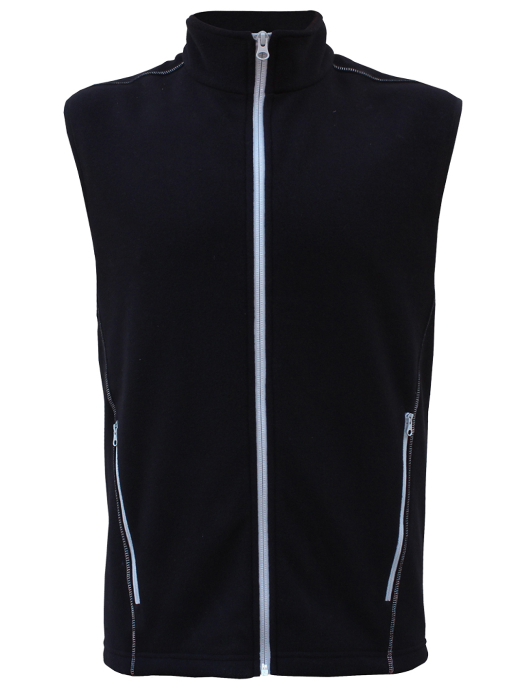 Sivugin Men's Black Outdoor Fleece Vest